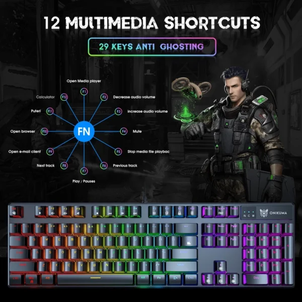 8d9b845d4a7b208745a3e8933e9dc6a3.webp ONIKUMA G27 Chroma RGB Professional Blue Switch Mechanical Gaming Keyboard 104-Key Full Number Pad Keyboard Gaming