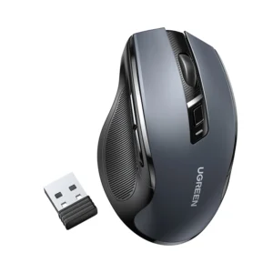 Ab76a2daf3620432b861d407dfda8e5007.webp UGREEN Wireless Mouse Bluetooth5.0 Mouse Ergonomic 4000DPI 6 Mute Buttons Mouse For MacBook Tablet Laptops Computer PC 2.4G Mice