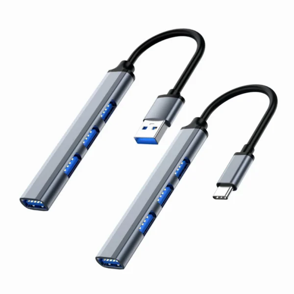 H1c00cc66be0e41ab96ce925b5e82f8f8L.webp USB Type C HUB 3.0 3.1 4 Port Multi USB Splitter Adapter OTG For HUAWEI Xiaomi Lenovo Macbook PC Computer Accessories