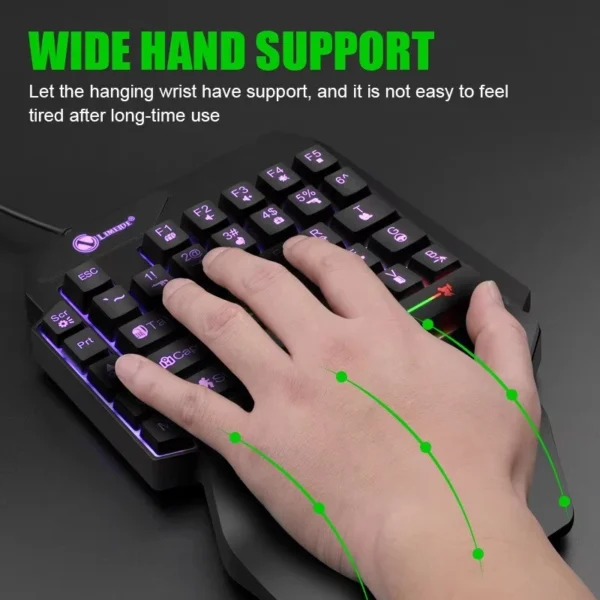 S12b099b13558431a8a9fed7a751c69ecV.webp 35keys One Handedly Single Hand Mini Gaming Keyboard Usb Ultra-slim Wired Backlight Keyboard for Laptop Desktop PC Smartphone