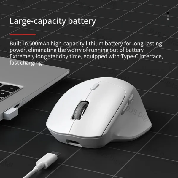 S1ba39fec41524295b5b8036242b56df4W.webp Lenovo Ergonomic Wireless Mouse Rechargeable Dual-Mode Bluetooth/2.4G Long Battery Life Comfort Grip Mouse for Office and Gaming