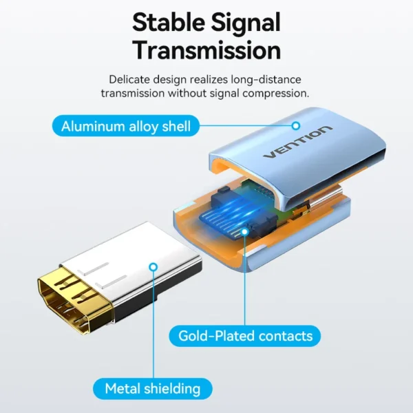 S3b62a665be8c4a13b935a1bfcc5d9376E.webp Vention 8K HDMI Extender 4K HDMI Female to Female Connector 8K60Hz HDMI 2.1 Coupler Extension Adapter for PS4 HDTV Roku Stick PC