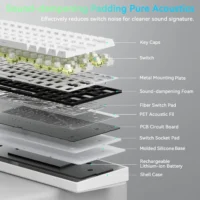 S4c2bed29537d4620915041d6ea70430fZ.webp AULA Mini60HE Wireless Magnetic Axis Gaming Keyboard Features Quick Trigger Keys Adjustable Trigger Sensitivity with RGBLighting