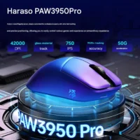 ThundeRobot MLX lightweight gaming mouse e-sports office wired + 2.4G overclocking competitive dual 8k original phase PAW3950