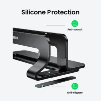S6de2cf8502d54d21b5ffe86a8837ba19J.webp UGREEN Vertical Laptop Stand For MacBook Pro Aluminum Portable Notebook Stand Laptop Support MacBook Air Pro Tablet Phone Stand