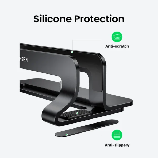 S6de2cf8502d54d21b5ffe86a8837ba19J.webp UGREEN Vertical Laptop Stand For MacBook Pro Aluminum Portable Notebook Stand Laptop Support MacBook Air Pro Tablet Phone Stand