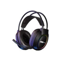 Lenovo Over-Ear Headphones with Microphone, Gaming Headphones with Rgb Lighting, Cool Lights, Suitable for Desktop Computers and Laptops