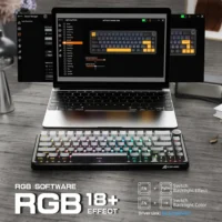 S7bcc82af121545c6905a3e18e6683294F.webp Attack Shark X66 Gasket Wireless Mechanical Gaming Keyboard with Volume Knob RGB Backlit Side Printed PBT Keycaps