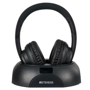 S8f4457a49dec4e8dbc8aa5dcabbbcfb5o.webp RETEKESS TA006 Wireless Headphone TV Watching Rechargeable Wireless Earphone with Transmitter Support Coaxial Fiber 3.5 AUX RCA