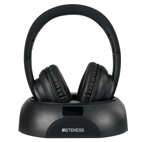 S8f4457a49dec4e8dbc8aa5dcabbbcfb5o.webp RETEKESS TA006 Wireless Headphone TV Watching Rechargeable Wireless Earphone with Transmitter Support Coaxial Fiber 3.5 AUX RCA