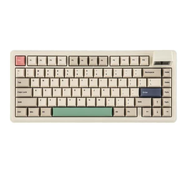 EPOMAKER RT82 QMK/VIA 75% US QWERTY Layout Hot-Swap Gasket Wired/BT 5.0/2.4GHz Wireless Mechanical Keyboard with LCD Screen