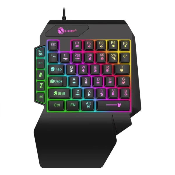 Sb4c798b3640c473c9d3a2fca945030a6A.webp 35keys One Handedly Single Hand Mini Gaming Keyboard Usb Ultra-slim Wired Backlight Keyboard for Laptop Desktop PC Smartphone