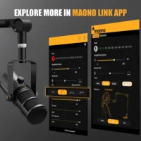 maono PD400X USB/XLR Dynamic Microphone All Metal With One-Touch Mute Headphone Jack And Volume Control For Podcasting Streaming