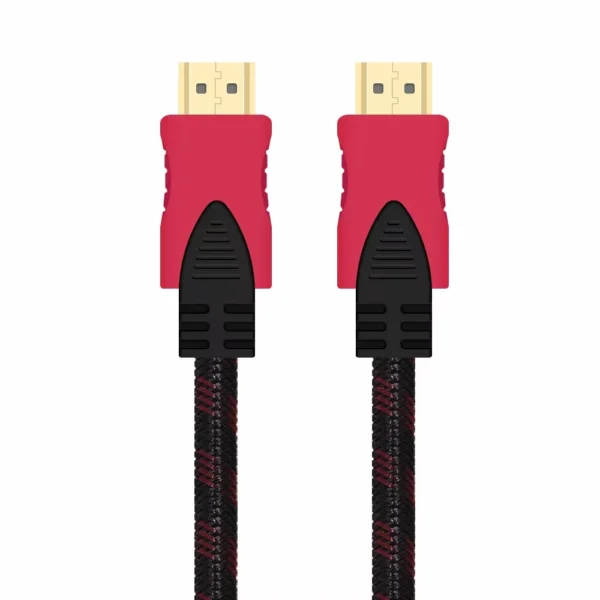 Sd60d83d33bb84ec8b68c91f972aa1248y.webp High Speed HDMI-Compatible Cable 1.5m 3m 5m HDTV Black And Red Braided 1.4V Cable High Speed TV Data Computer Monitor Support 3D