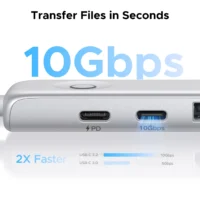 UGREEN 5-in-1 USB HUB Type-C to 4K60Hz HDMI USB3.2 Gen2 10Gbps Data Transfer USB2.0 PD100W for Laptop MacBook Samsung HP Dell