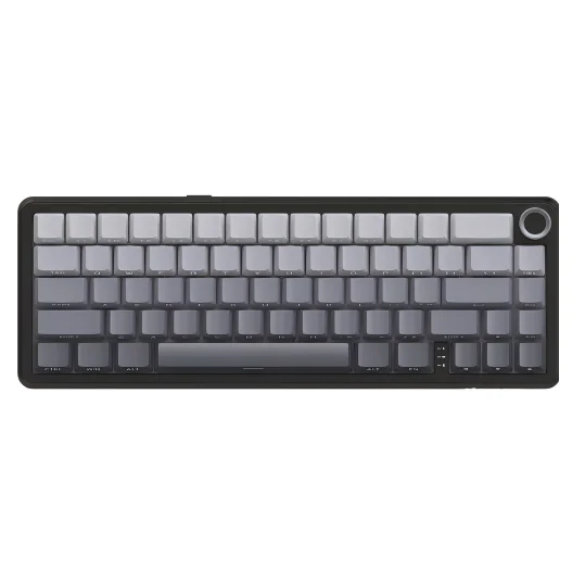 Sdb3d9758a68d45f08a52d1be41dd8fddY.webp Attack Shark X66 Gasket Wireless Mechanical Gaming Keyboard with Volume Knob RGB Backlit Side Printed PBT Keycaps