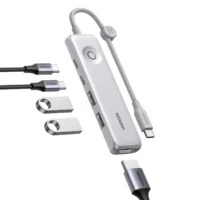 UGREEN 5-in-1 USB HUB Type-C to 4K60Hz HDMI USB3.2 Gen2 10Gbps Data Transfer USB2.0 PD100W for Laptop MacBook Samsung HP Dell