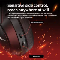 Lenovo Over-Ear Headphones with Microphone, Gaming Headphones with Rgb Lighting, Cool Lights, Suitable for Desktop Computers and Laptops