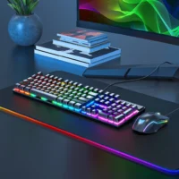 ed0e35852e9d55410cc068f53a6bf962.webp ONIKUMA G27 Chroma RGB Professional Blue Switch Mechanical Gaming Keyboard 104-Key Full Number Pad Keyboard Gaming