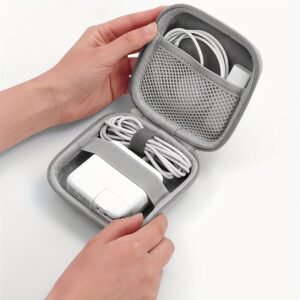 1403a9dc8f54bcc36709a007314fc693.jpg Portable EVA Charger & Cable Organizer Case with Oxford Fabric Exterior for Apple Accessories