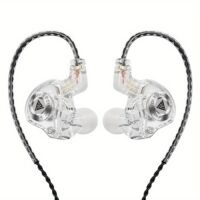 Resin Dynamic In-Ear Monitor Earphones with Detachable Cable & 3.5mm L-Shaped Plug QKZ ENZO PRO