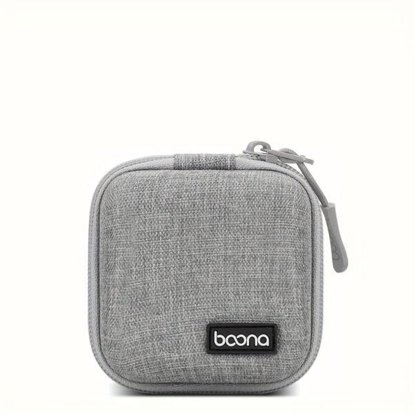 Portable EVA Charger & Cable Organizer Case with Oxford Fabric Exterior for Apple Accessories