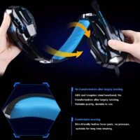 LED-Illuminated Wired Gaming Headset with Noise-Reduction Microphone – G9000