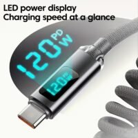 Dual-Function USB-A to USB-C Fast-Charging & Data Cable for Smartphones and Tablets