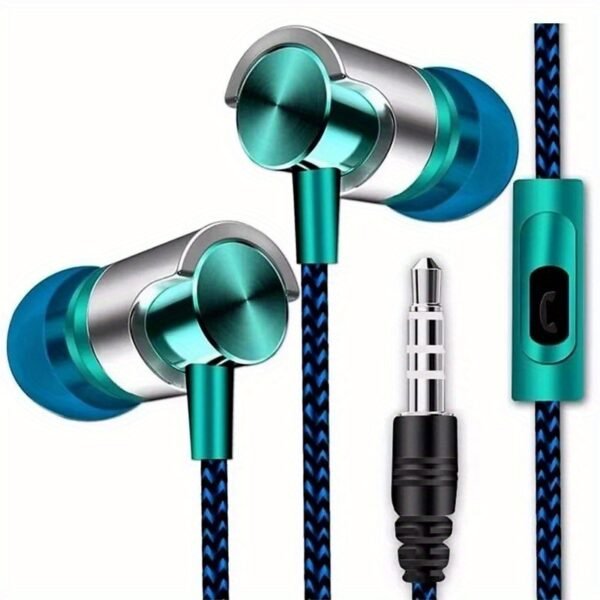HiFi Stereo Sports In-Ear Earphones with Noise-Cancelling Design & 3.5mm Plug