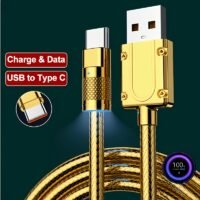 6A High-Power USB-A Charging Cable with Type-C or Micro USB Connector Options