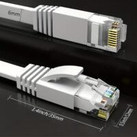 Flat RJ45 Cat6 High-Speed Ethernet Network Patch Cable
