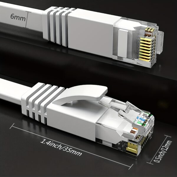 Flat RJ45 Cat6 High-Speed Ethernet Network Patch Cable