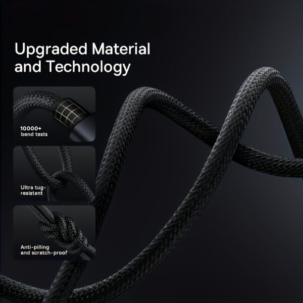 Nylon-Braided Micro USB Fast-Charging & Data Cable for Android Devices