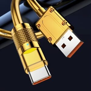 6A High-Power USB-A Charging Cable with Type-C or Micro USB Connector Options