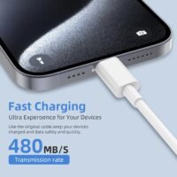 60W USB-A to USB-C Fast-Charging Cable in 3FT, 6FT & 10FT Lengths
