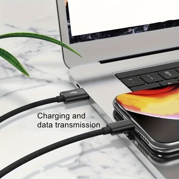Nylon-Braided Micro USB Fast-Charging & Data Cable for Android Devices