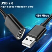 eead01e8ae1bdeda6eaa6c9a77dc3f24.jpg High-Speed USB 2.0 Male-to-Female Extension Cable for Smart TV, PS4, Xbox One & SSD